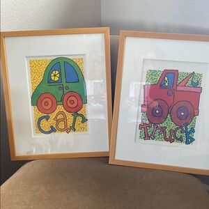 Colorful Car and Truck Art Print